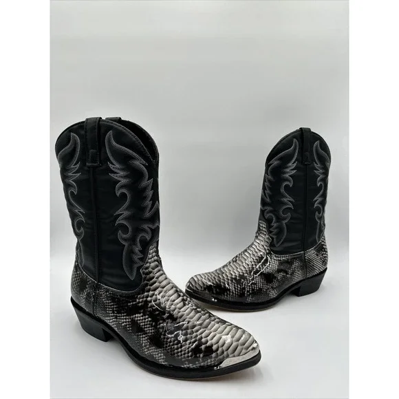 LAREDO MEN\'S MONTY SNAKE PRINT WESTERN BOOTS Size 11.5 EW Laredo Men main image 2